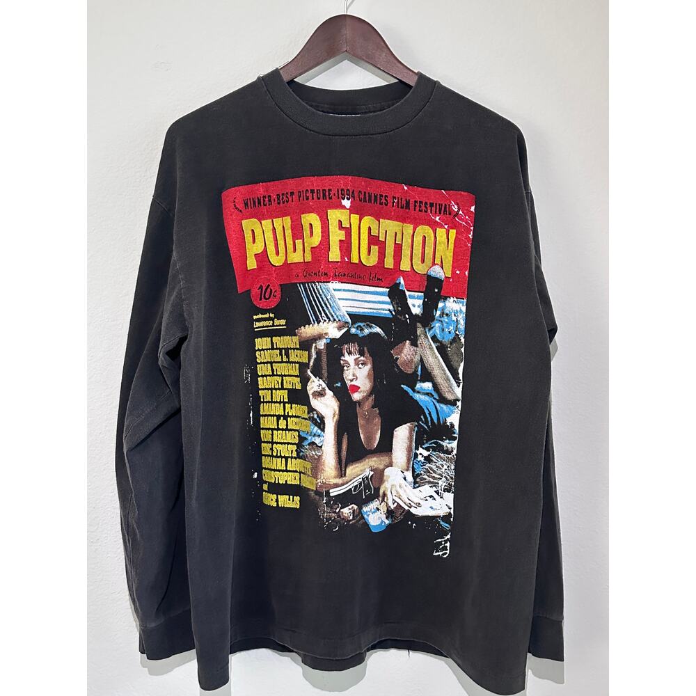 Pulp Fiction 1994 Vintage Reprint T-shirt Hanes Tag Long Sleeve